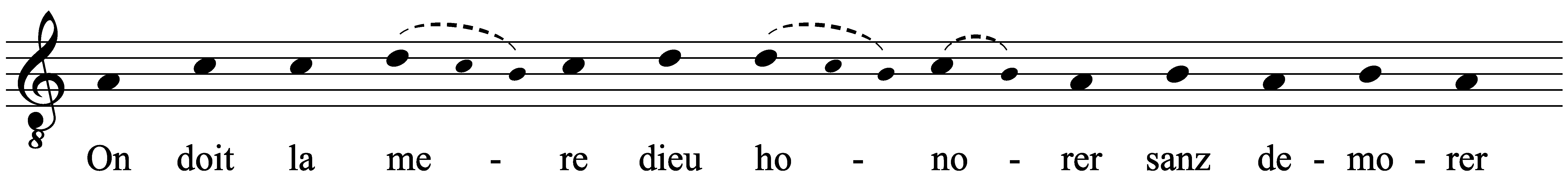 Work musical notation